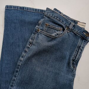 Christopher & Banks straight leg stretch denim jeans size 12